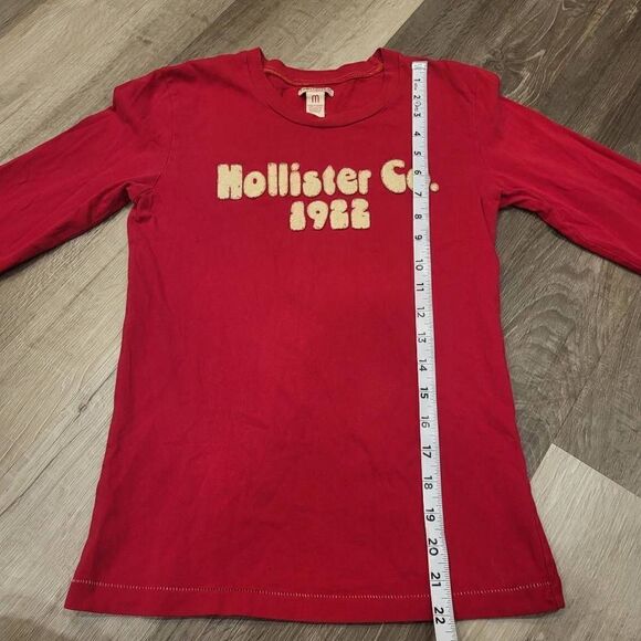 Vintage Hollister Long sleeve shirt red Christmas top - Picture 6 of 6